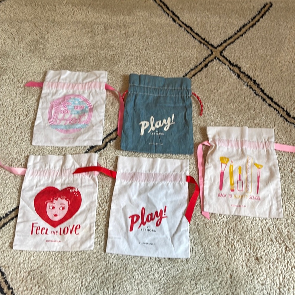 Sephora Play! Reusable Bags | Five - 7 x 9.5 “